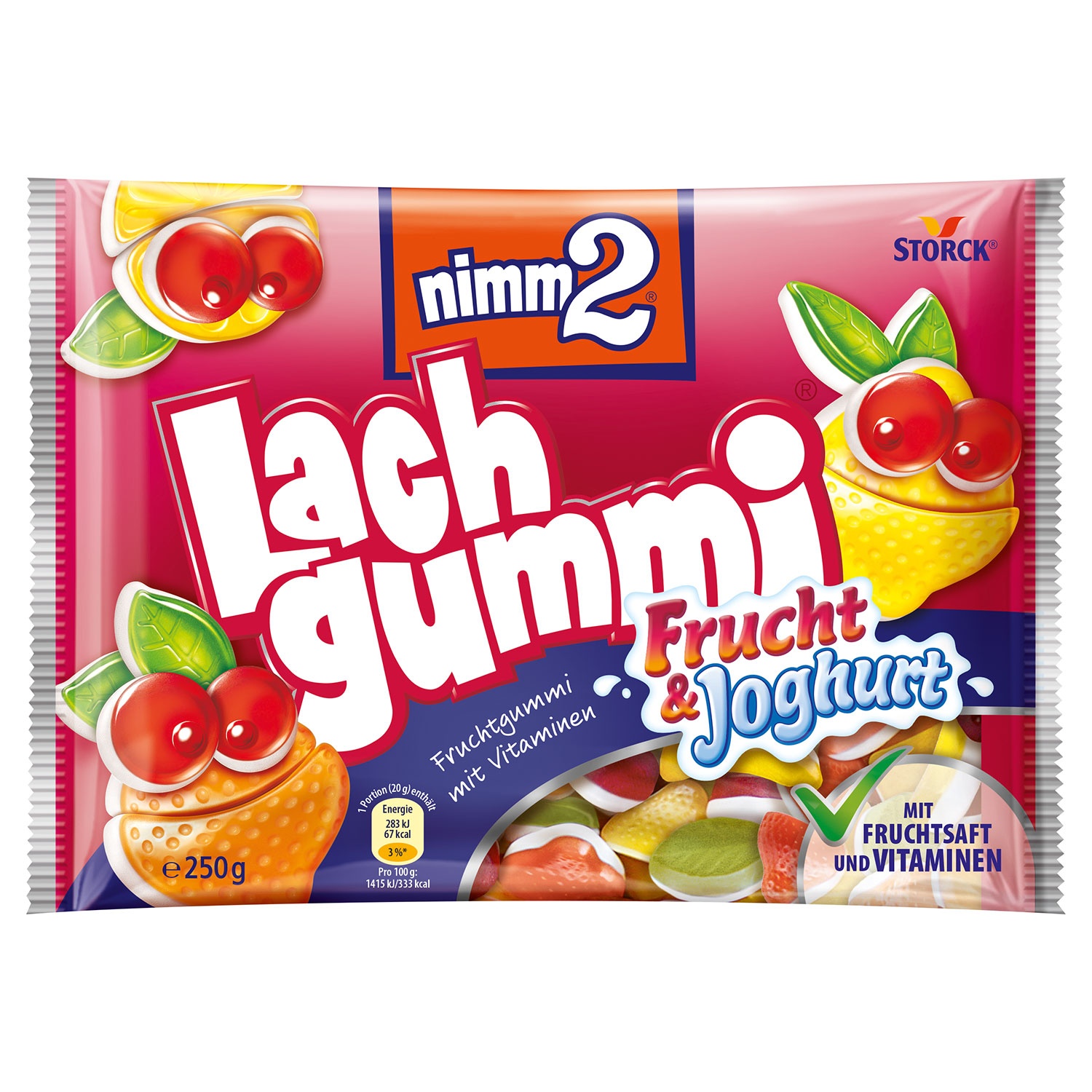 STORCK® nimm2 Lachgummi Frucht & Joghurt 250g