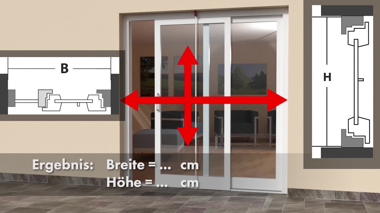 MY LIVING STYLE Insektenschutz-Doppelschiebetür