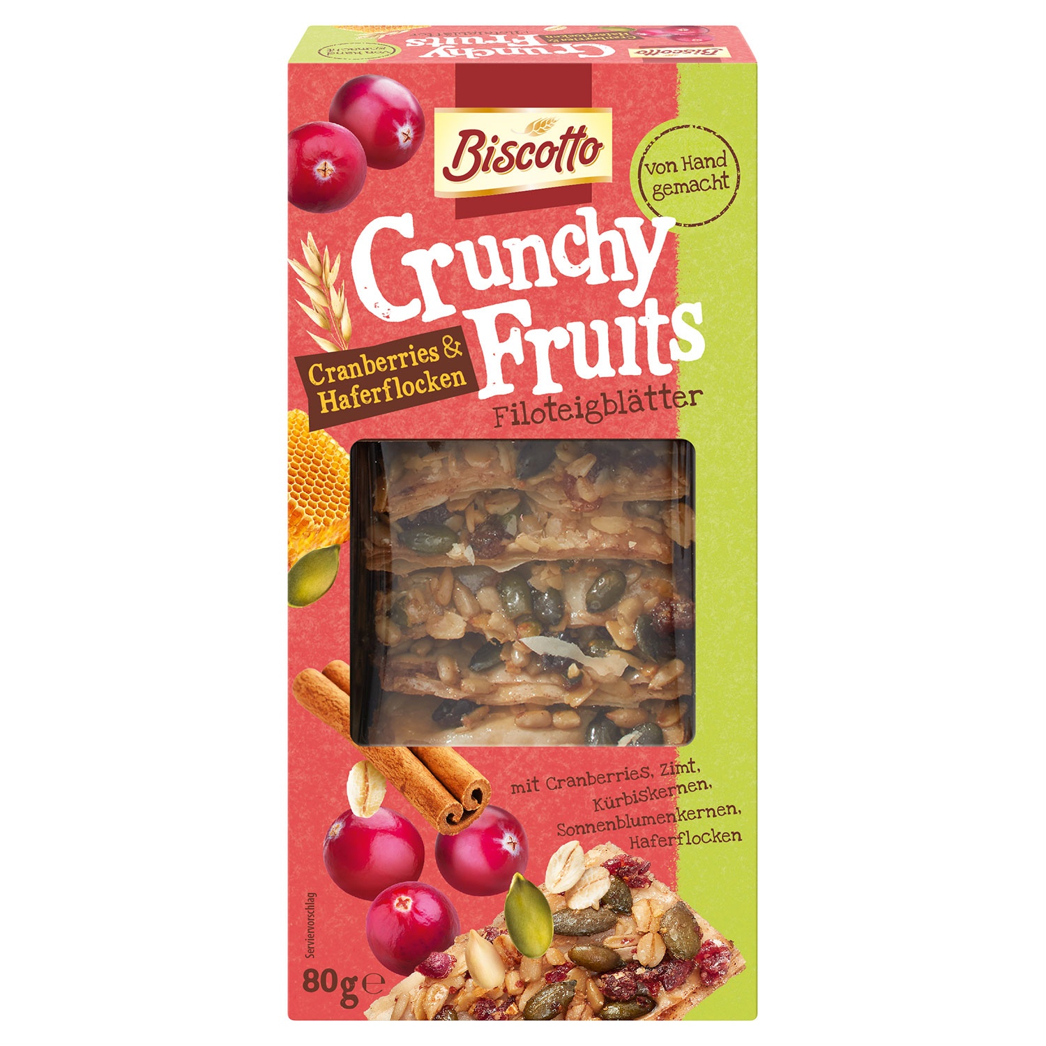 BISCOTTO Crunchy Fruits 80 g