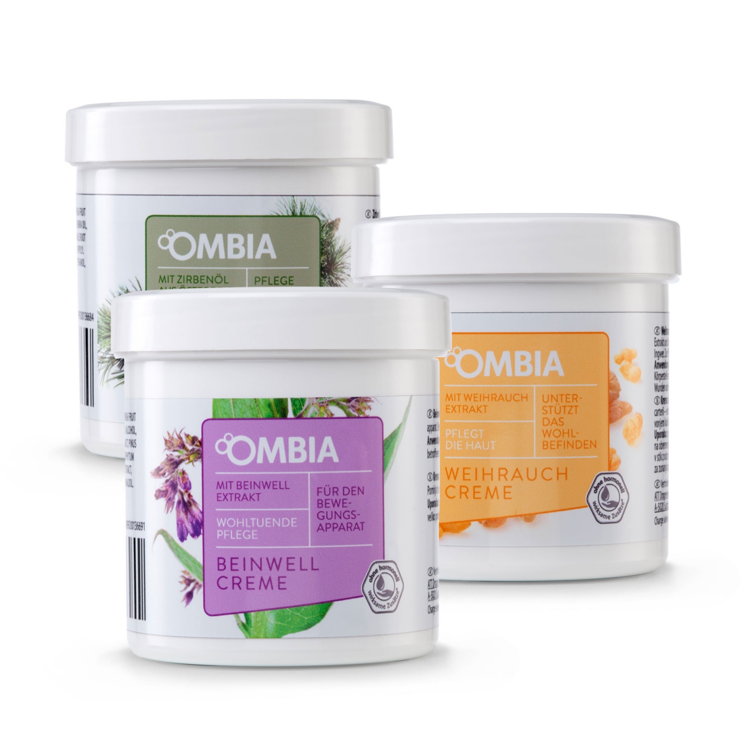 OMBIA Weihrauch-/Beinwell-/Zirbencreme