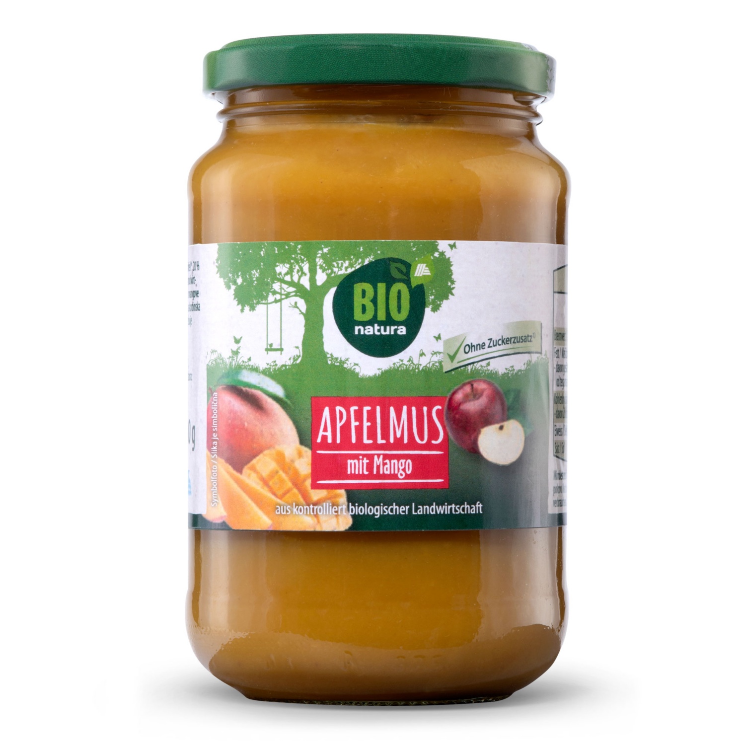 BIO NATURA BIO-Apfelmus mit Frucht, Mango