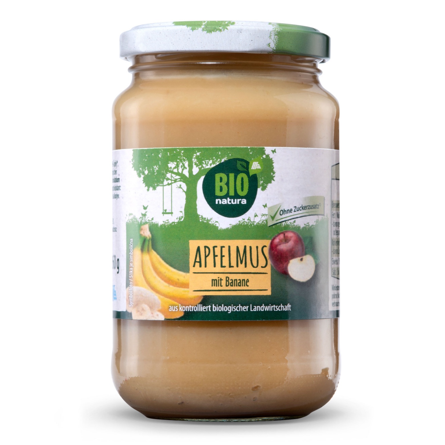 BIO NATURA BIO-Apfelmus mit Frucht, Banane