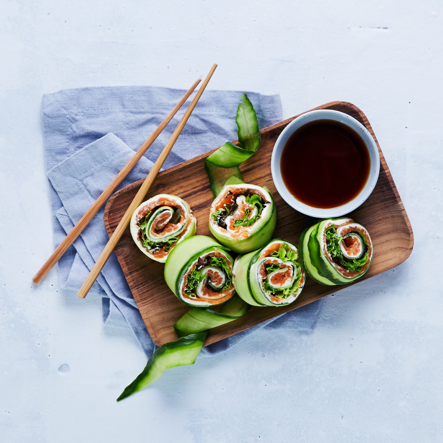 Gurken-Sushi-Rolls