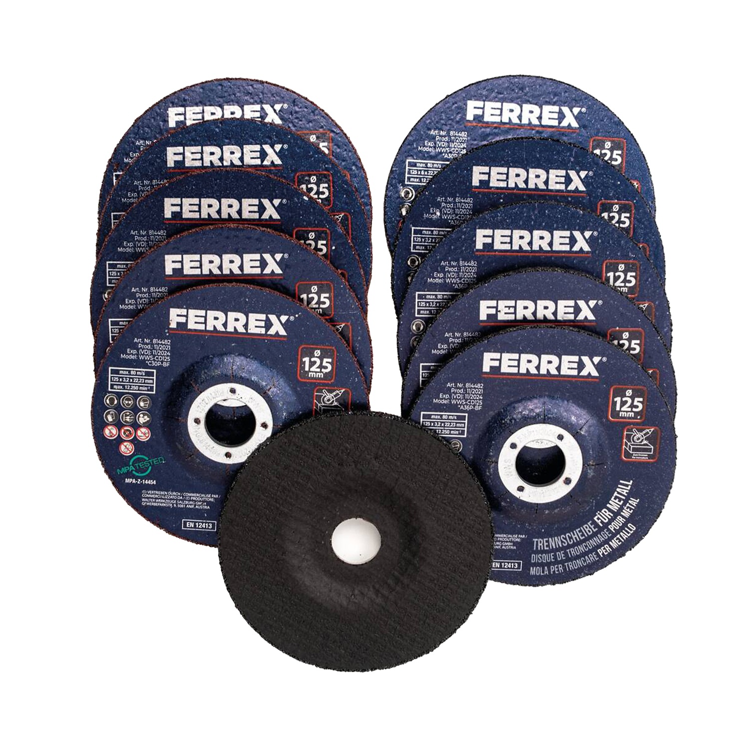 FERREX Set di dischi per smerigliatrice