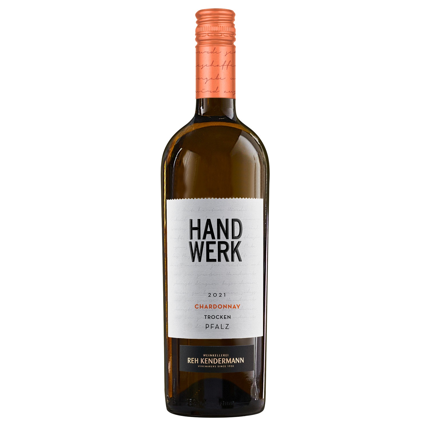 HANDWERK Chardonnay QbA 2021 0,75 l