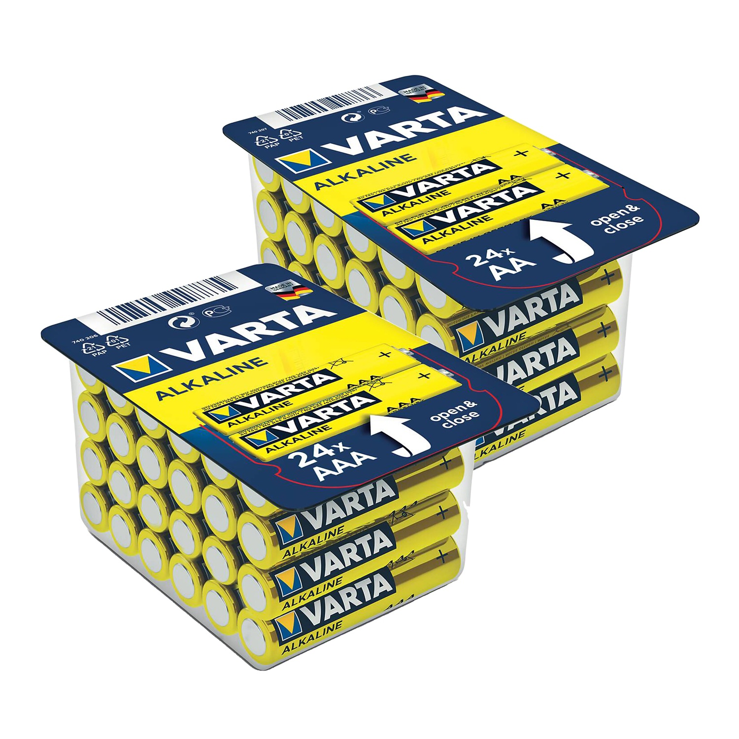 VARTA Batterie confezione maxi, 24 pezzi