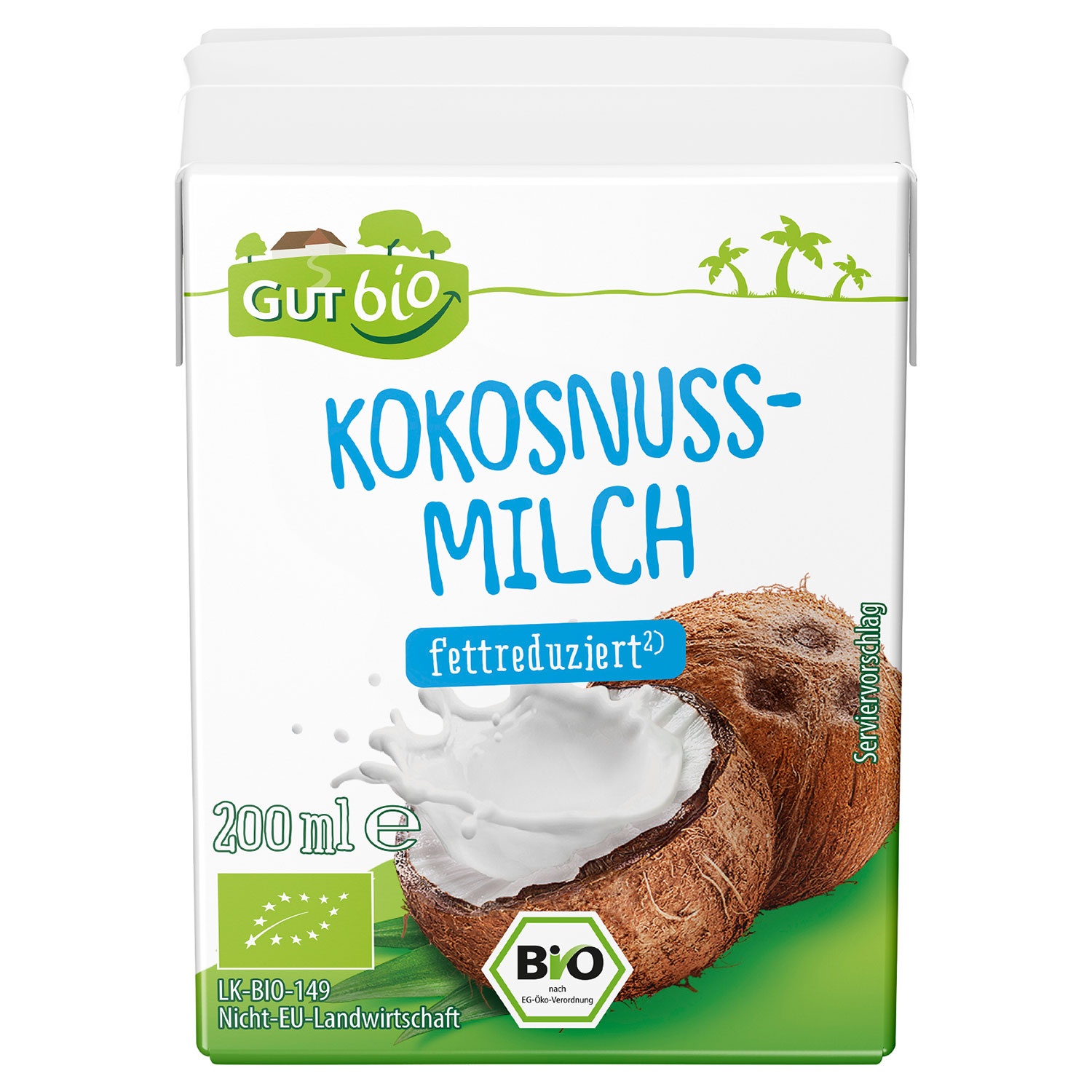 GUT BIO Bio-Kokosnussmilch 200 ml