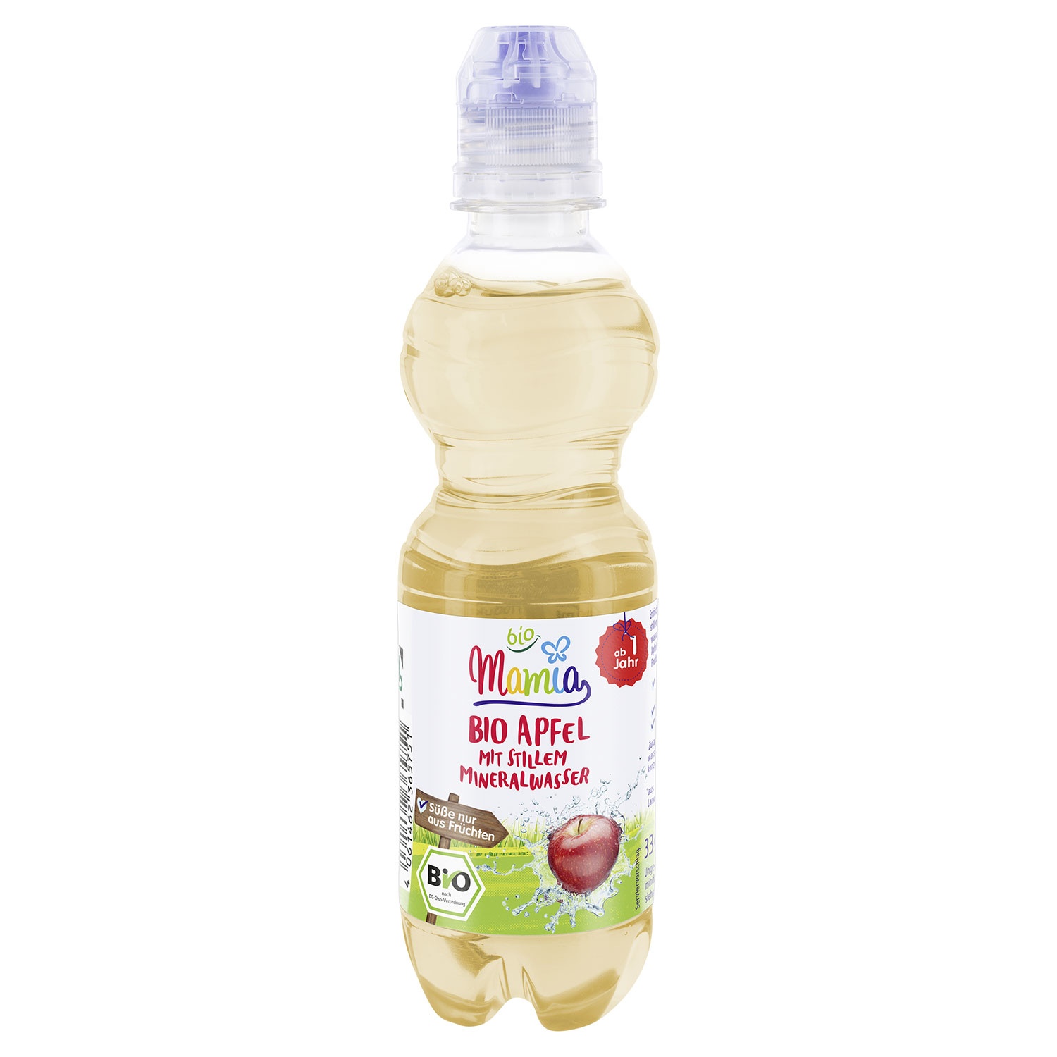 MAMIA BIO Bio-Apfel mit stillem Mineralwasser 0,33 l