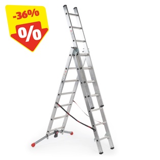 HAILO Alu-Kombileiter, 3-teilig