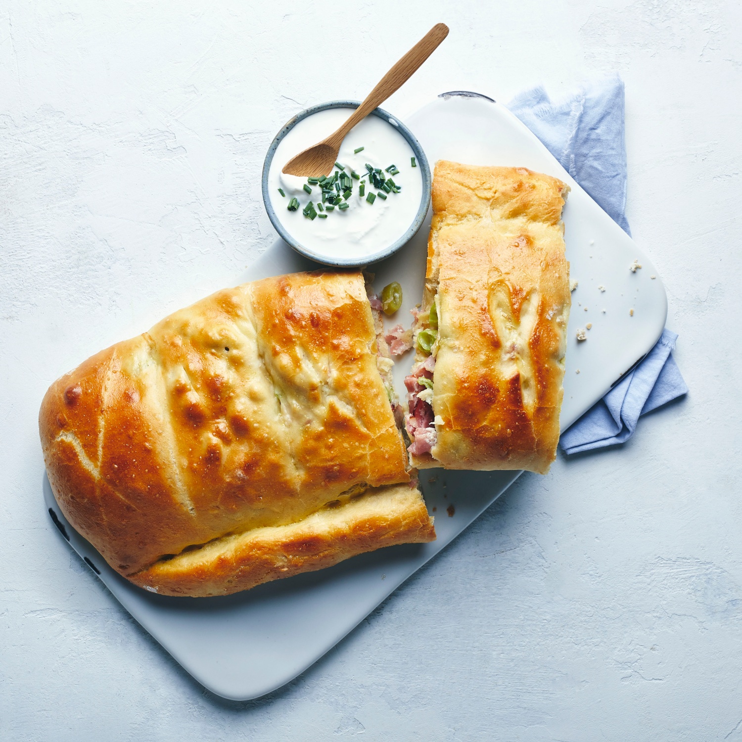 Gefülltes Handbrot mit Schinken und Käse | ALDI Rezeptwelt