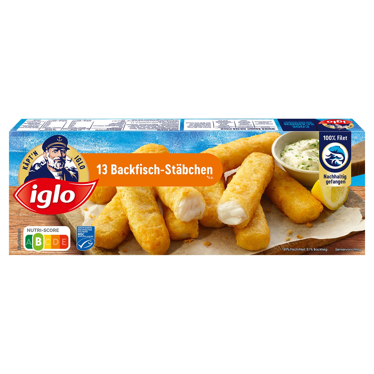 IGLO Backfisch-Stäbchen 364 g