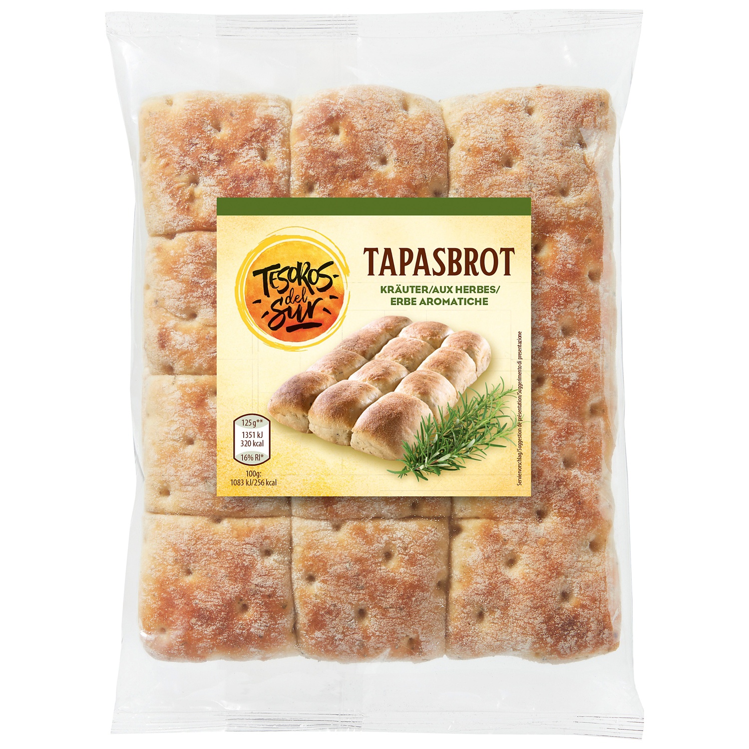 Tapas-Brot, Kräuter