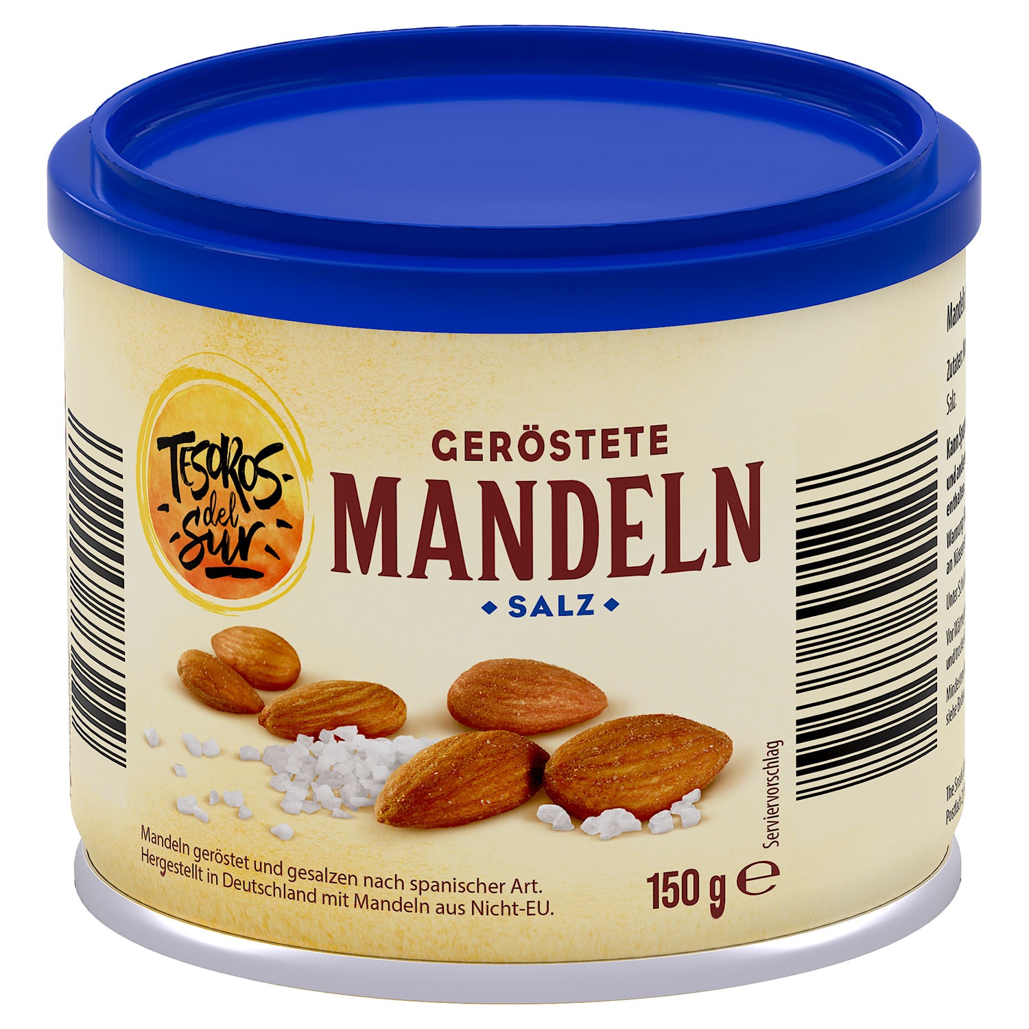 TESOROS DEL SUR Geröstete Snack-Mandeln 150 g