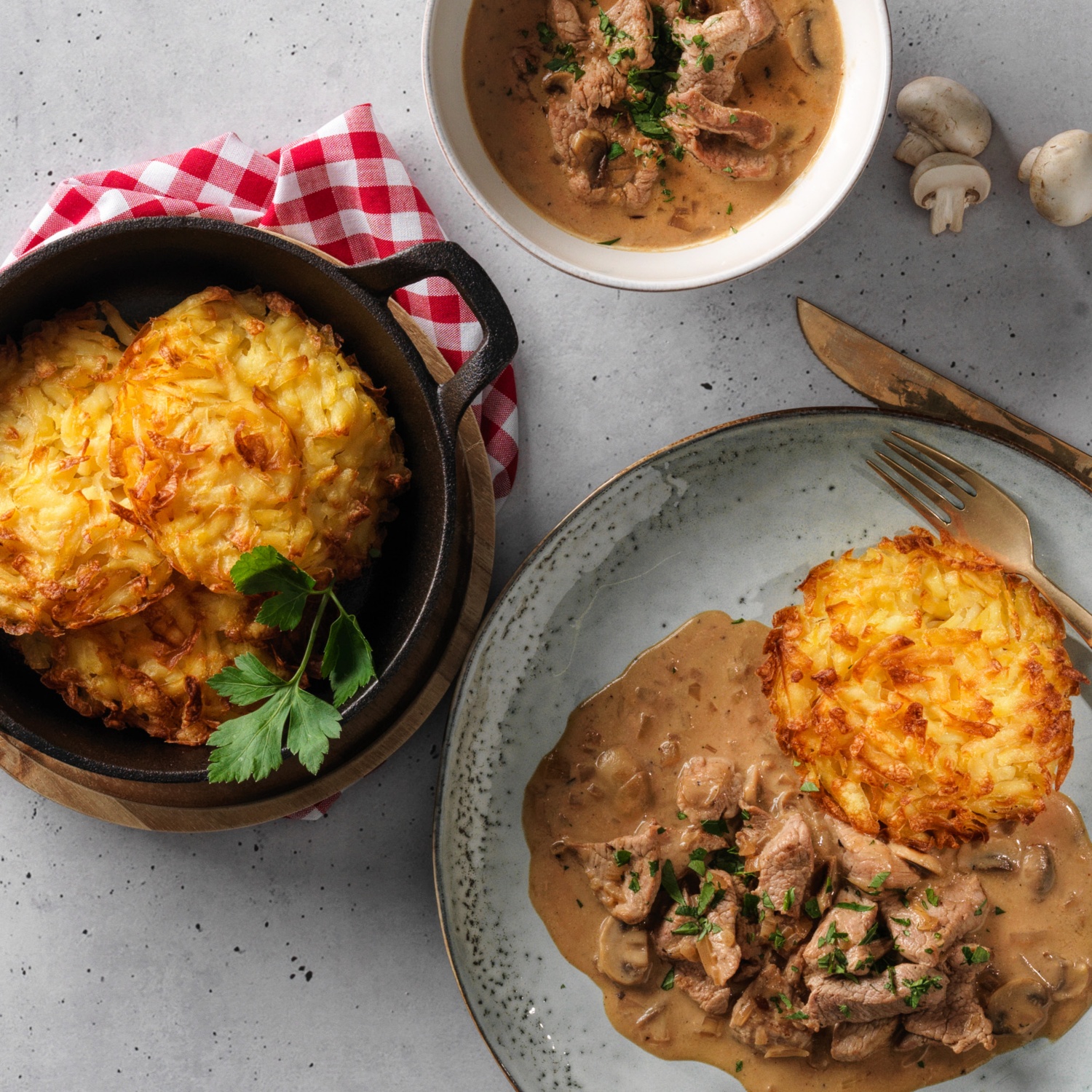 Züri Geschnetzeltes mit Rösti | ALDI SUISSE Rezeptwelt