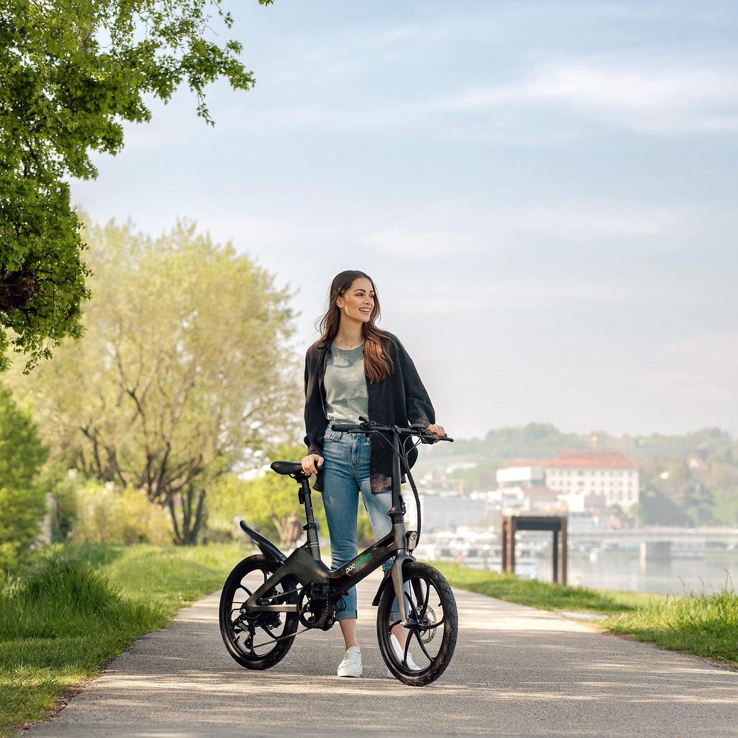 aldi bicicletta pieghevole elettrica green doc