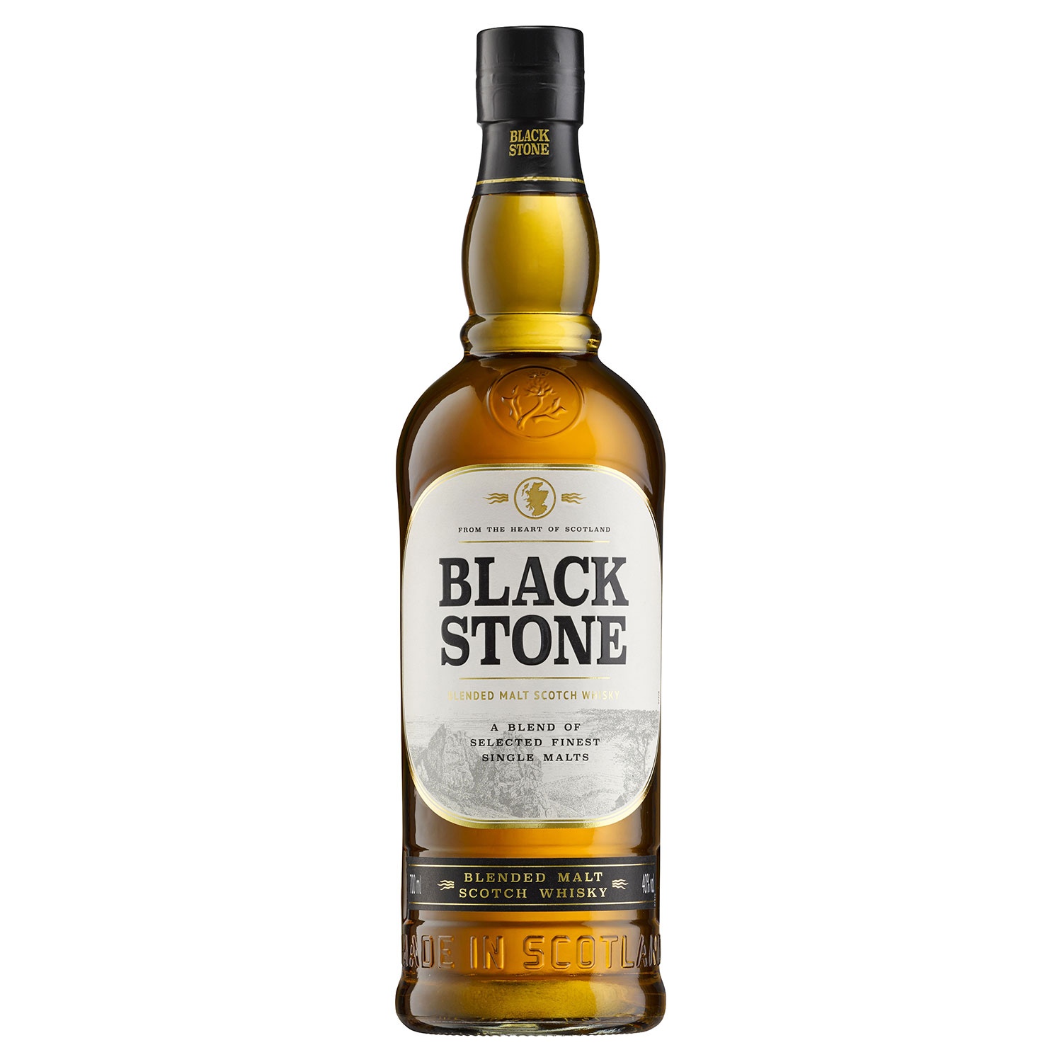 BLACK STONE Blended Malt Scotch Whisky 0,7 l