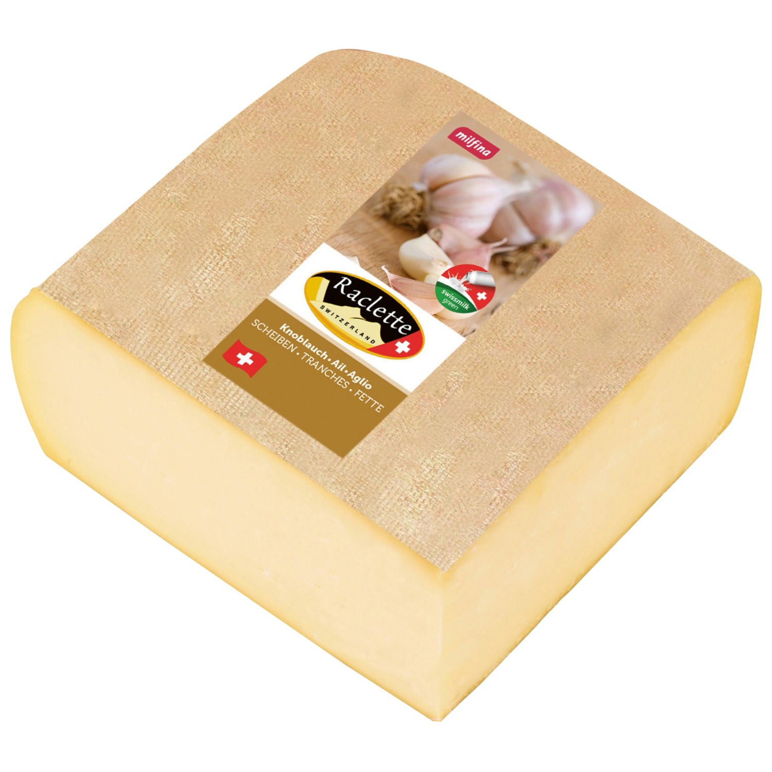 MILFINA Raclette 1/4 di forma aglio PAZ