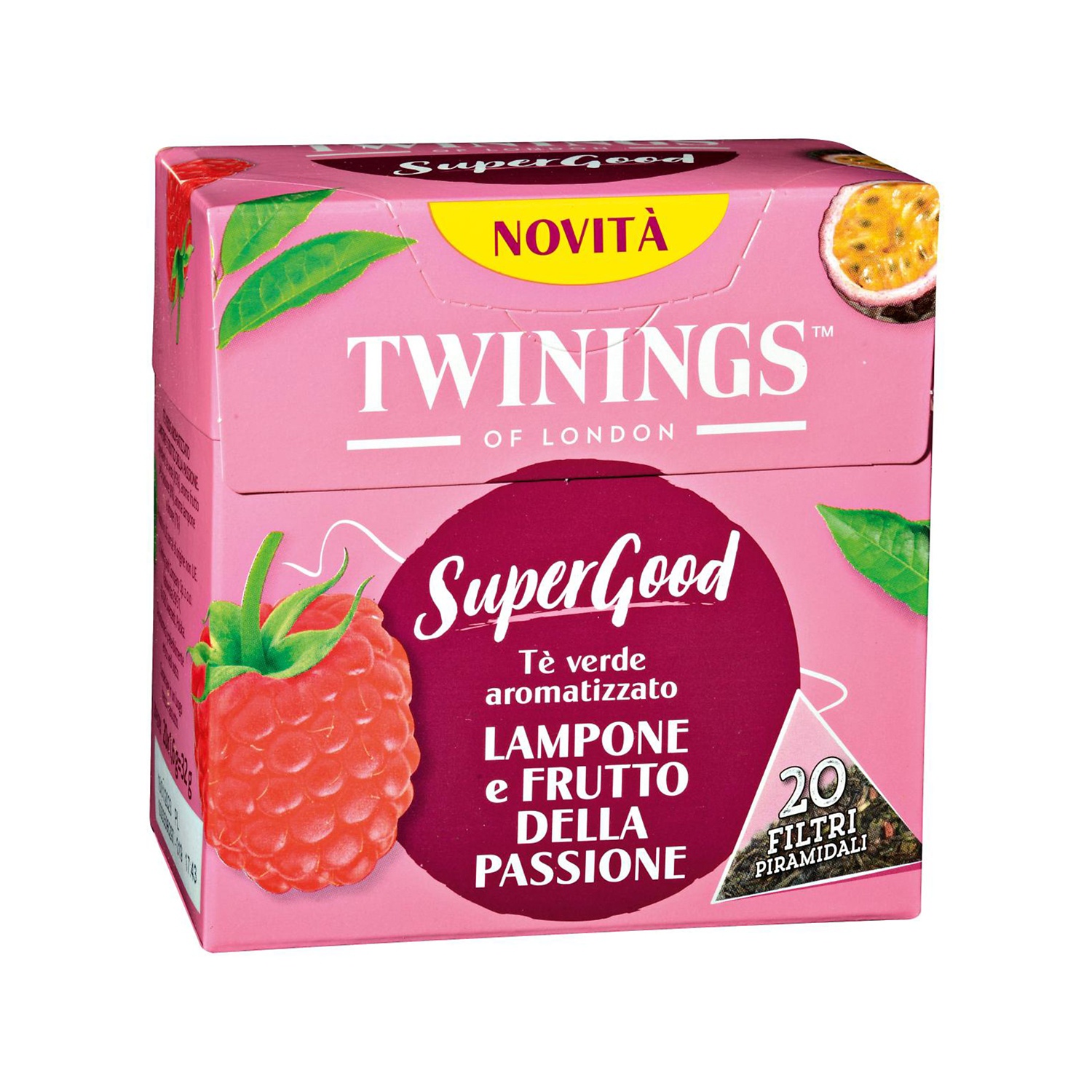 TWININGS Supergood tè verde lampone e passionfruit
