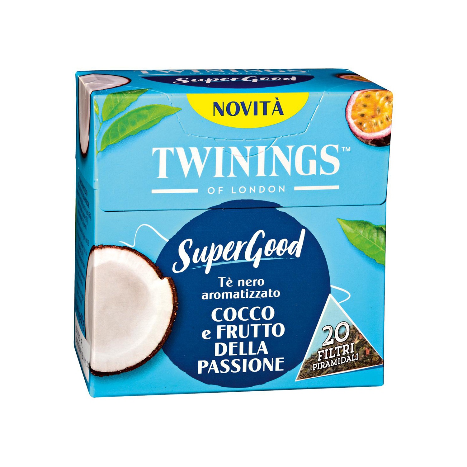 TWININGS Supergood tè nero cocco e passionfruit