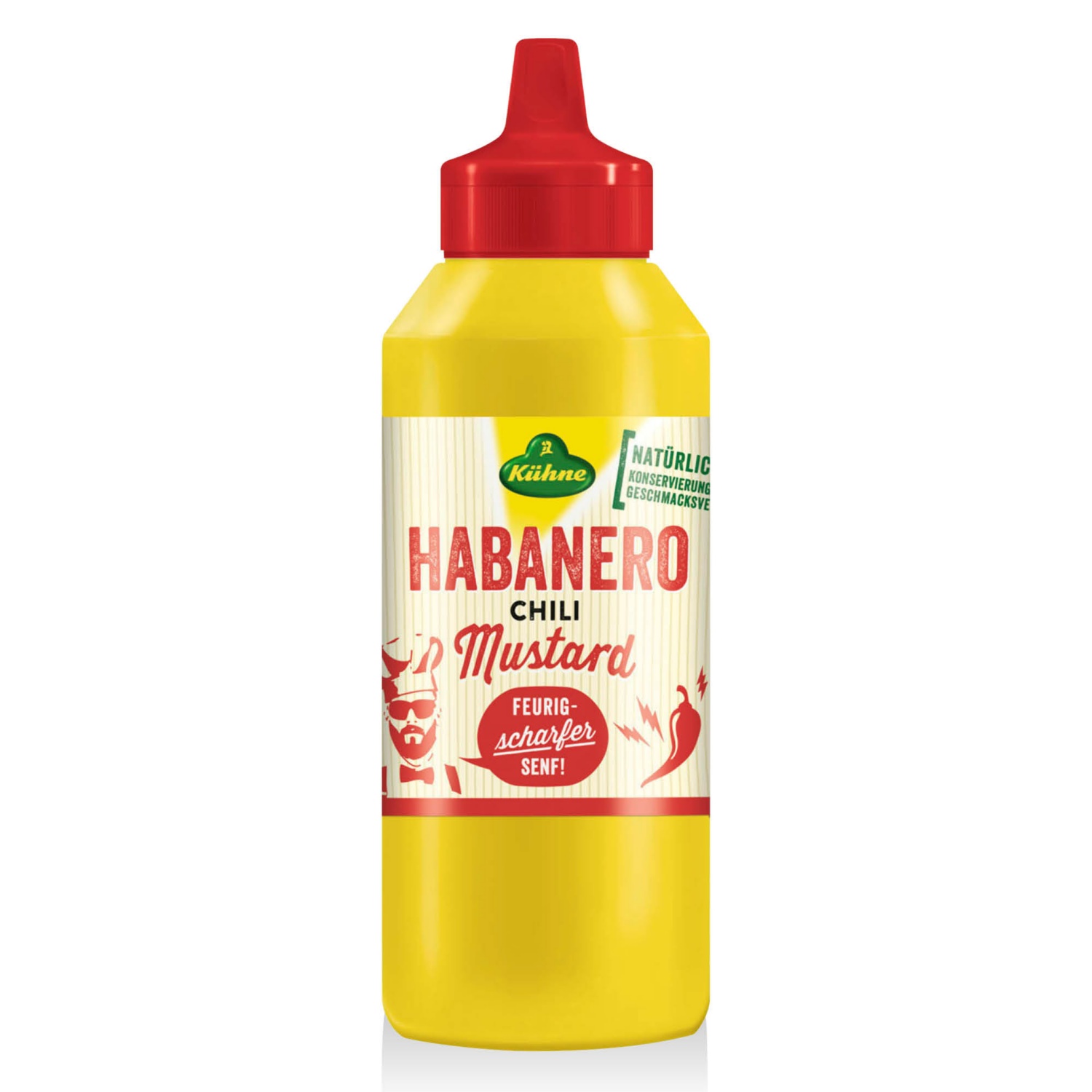 KÜHNE Mustár, habanero, 250 ml