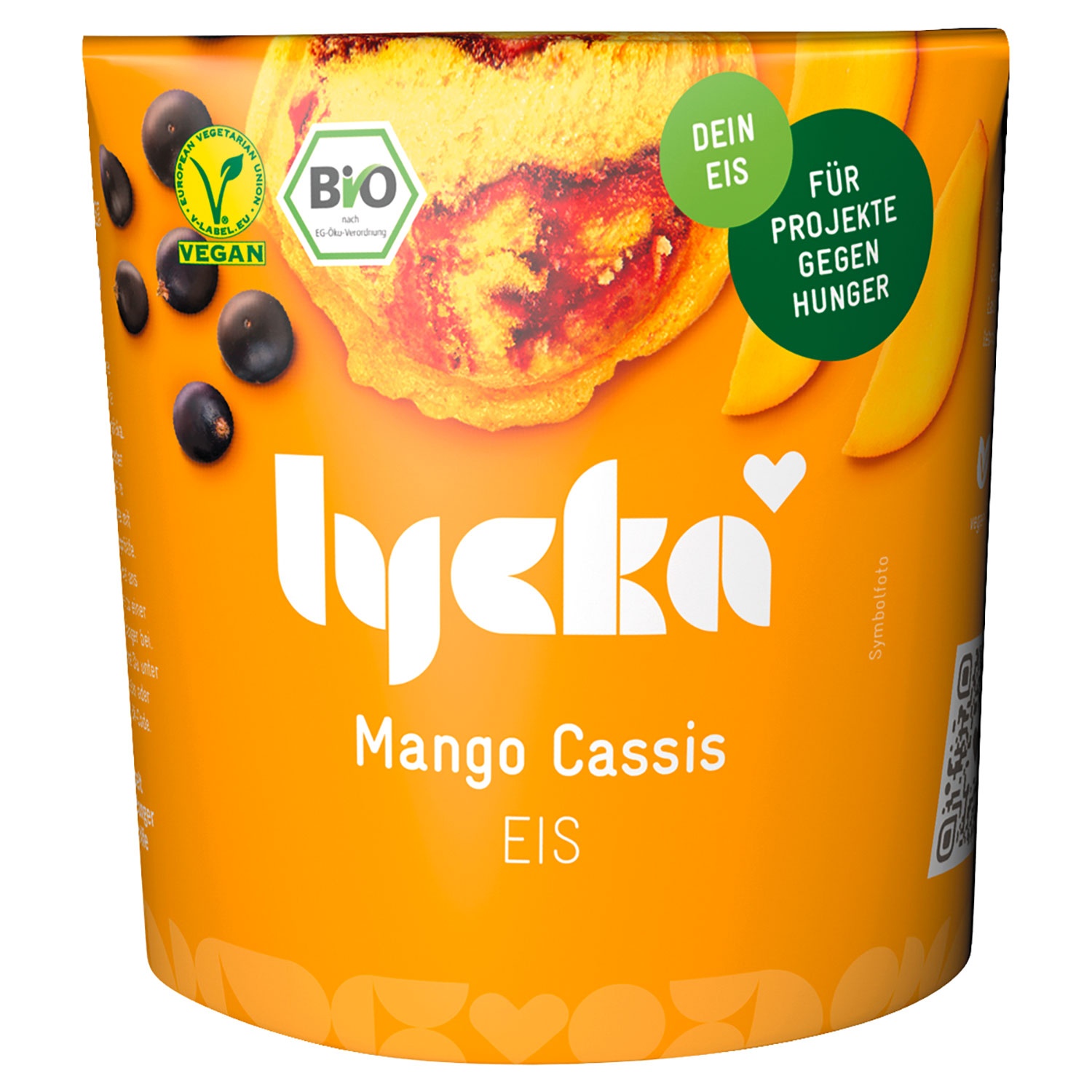 LYCKA Veganes Bio-Eis 500 ml
