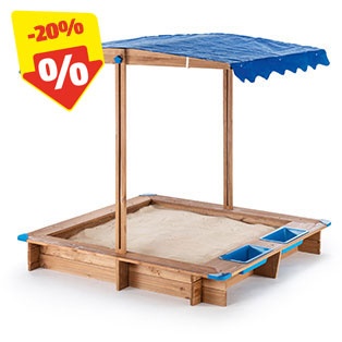 TOYLINO Sandkasten mit Dach