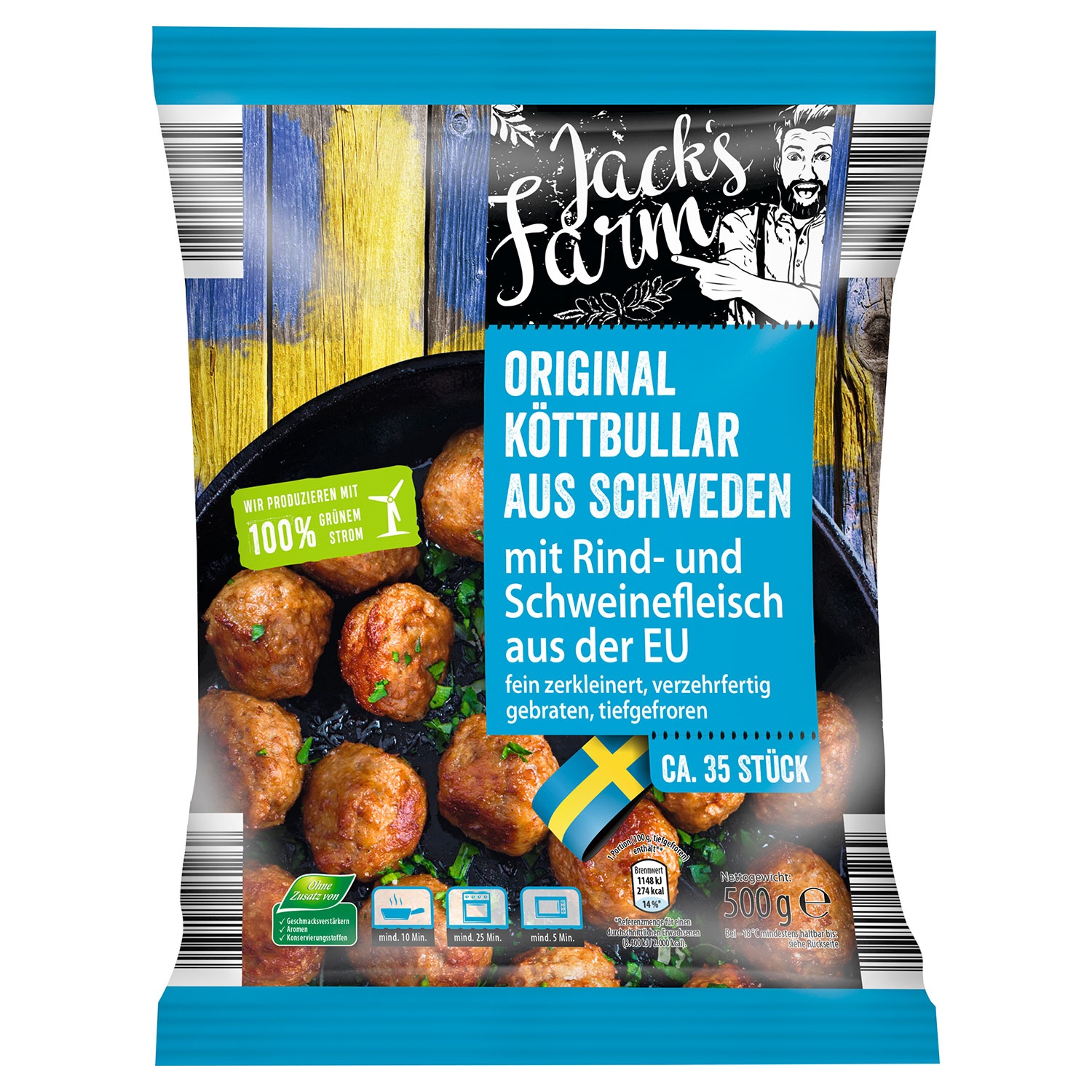 JACK’S FARM Original Köttbullar aus Schweden 500 g ALDI SÜD
