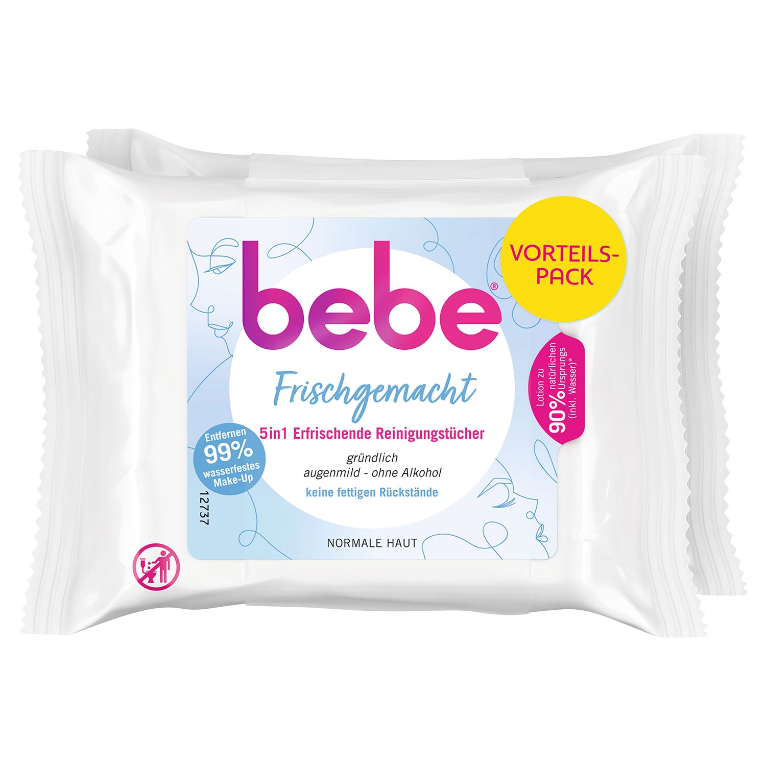 BEBE® 5-in-1-Reinigungstücher, Doppelpack