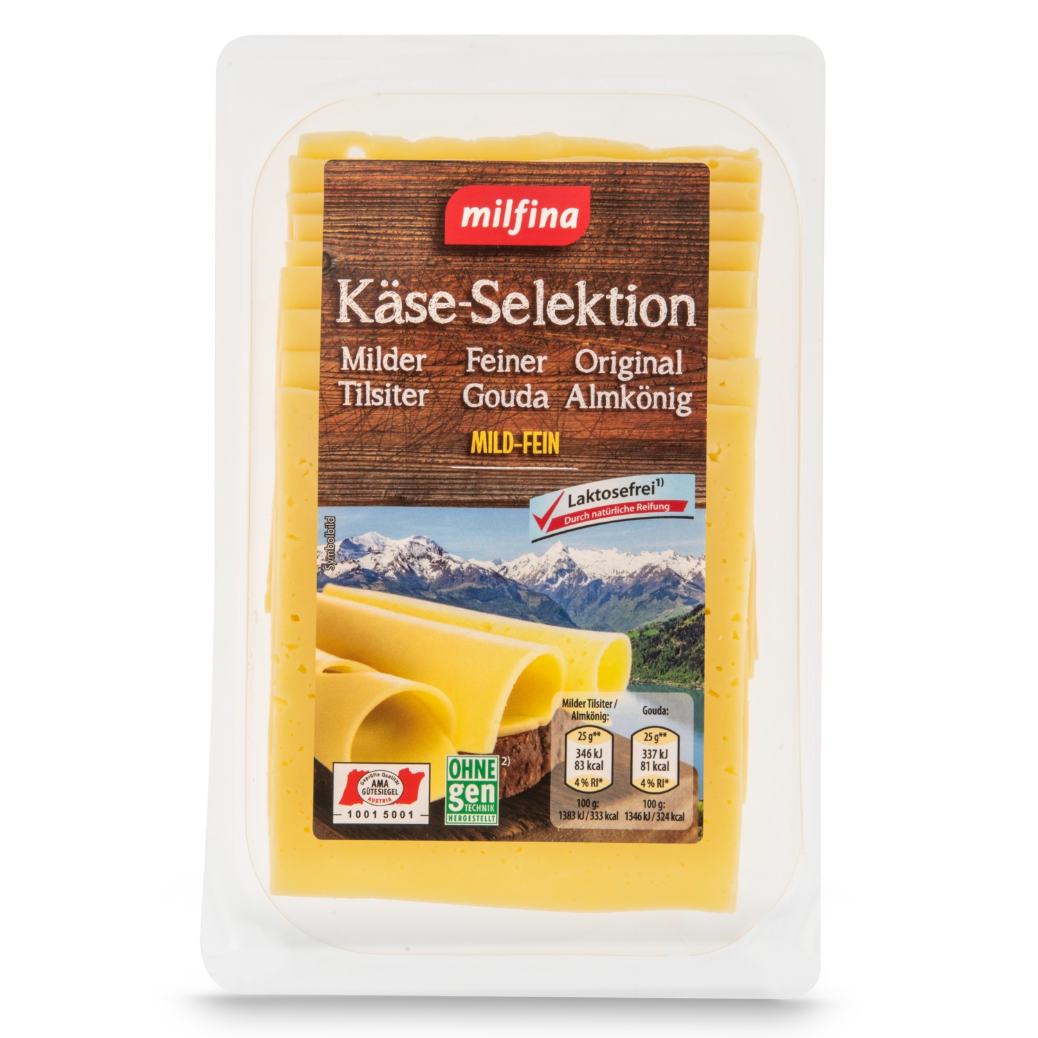 MILFINA LACTOFREE Käse-Selektion in Scheiben