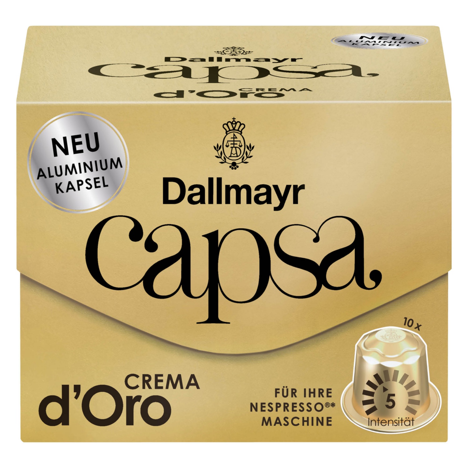 DALLMAYR Capsa kávékapszula, 10 darab, Crema d'Oro