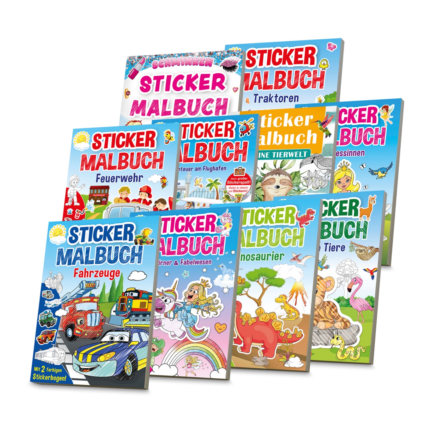 Sticker-Malbuch