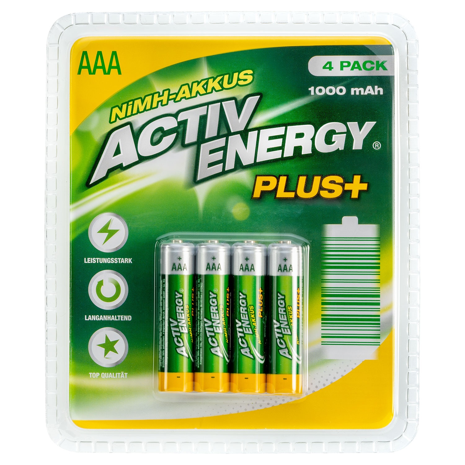 ACTIV ENERGY® NiMH-Hochleistungsakkus
