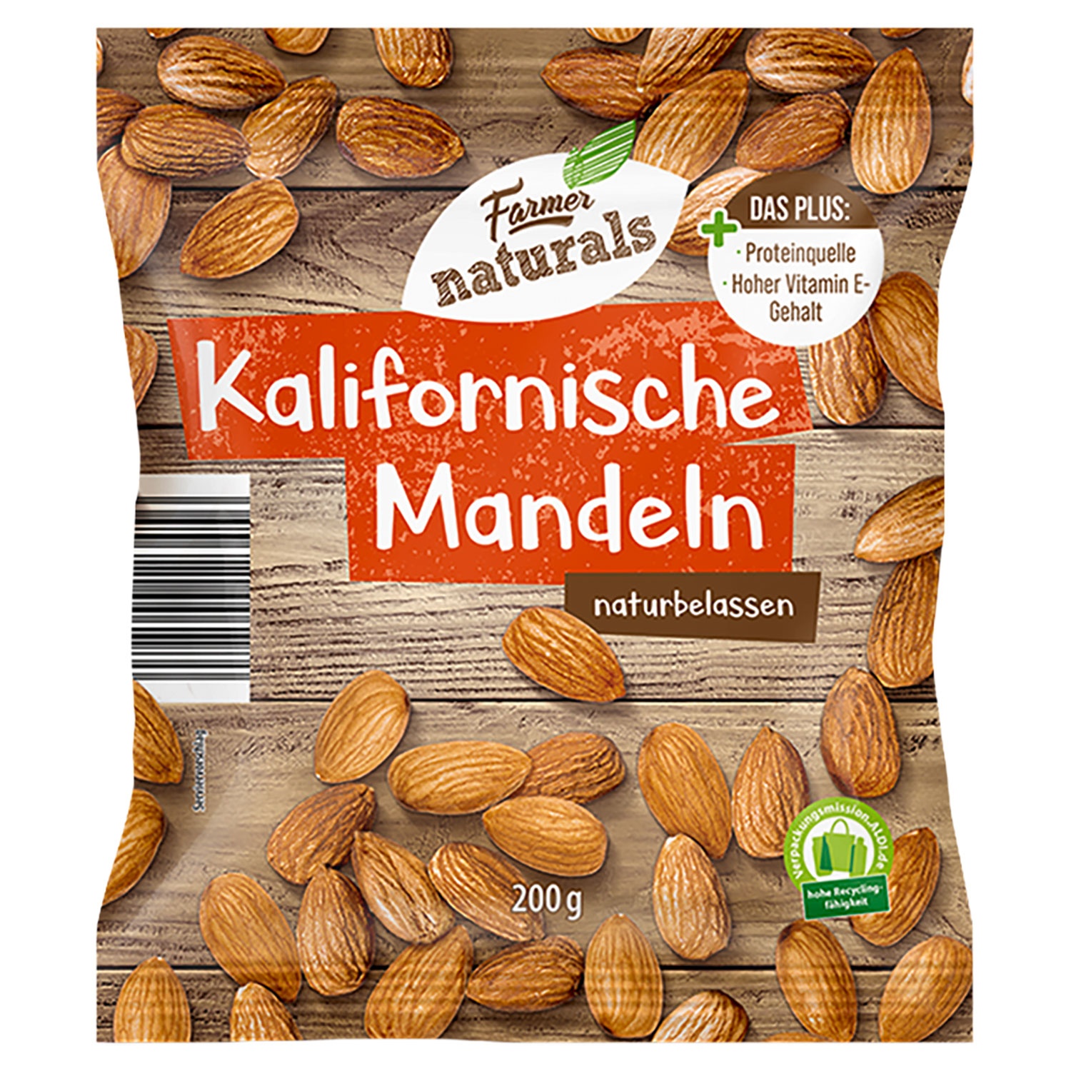 FARMER NATURALS Kalifornische Mandeln 200 g | ALDI SÜD