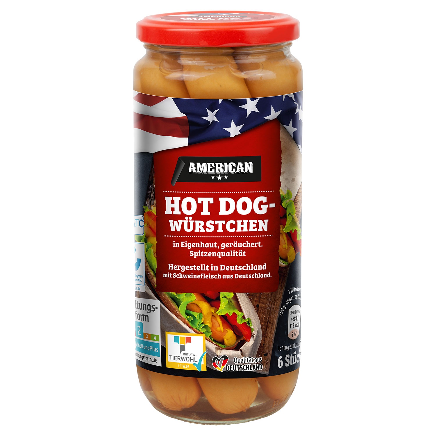 AMERICAN Hot-Dog-Würstchen 580 ml