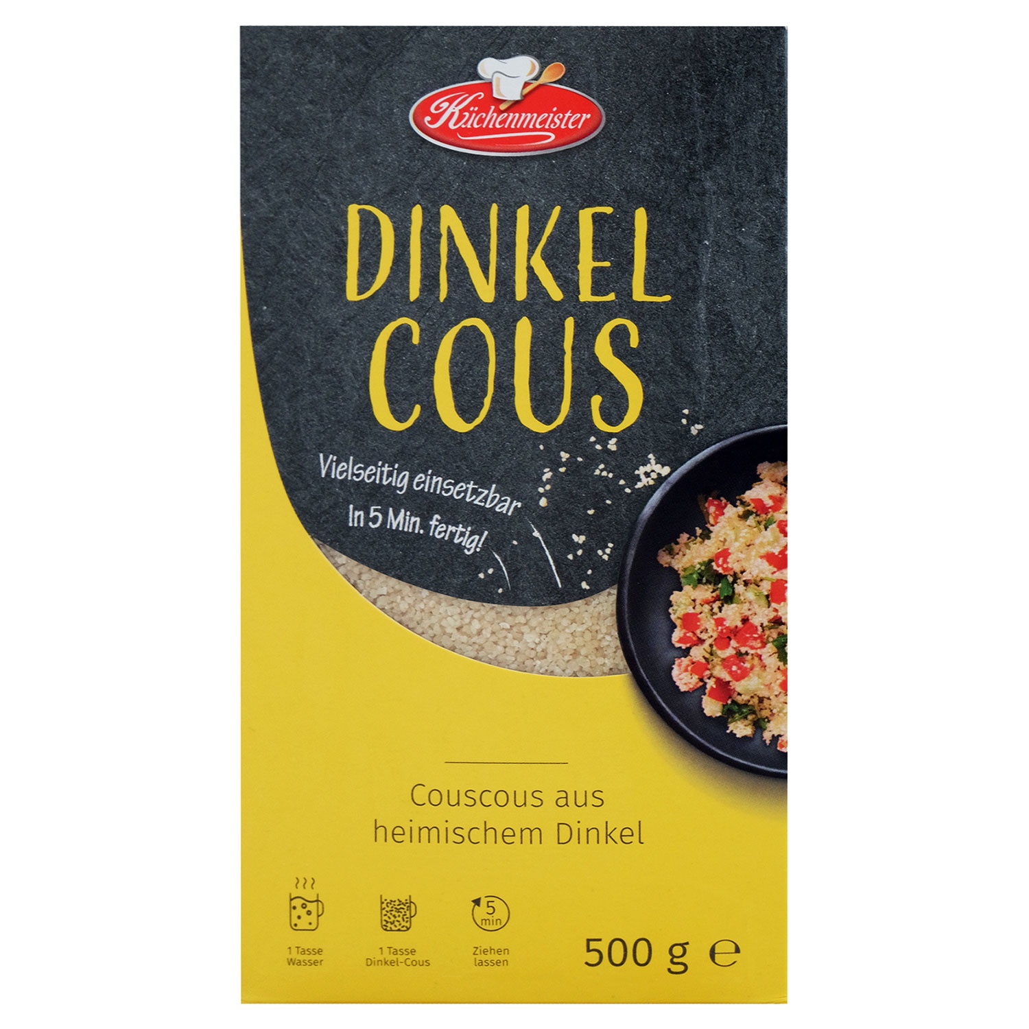 KÜCHENMEISTER Dinkel-Couscous oder -Reis 500 g