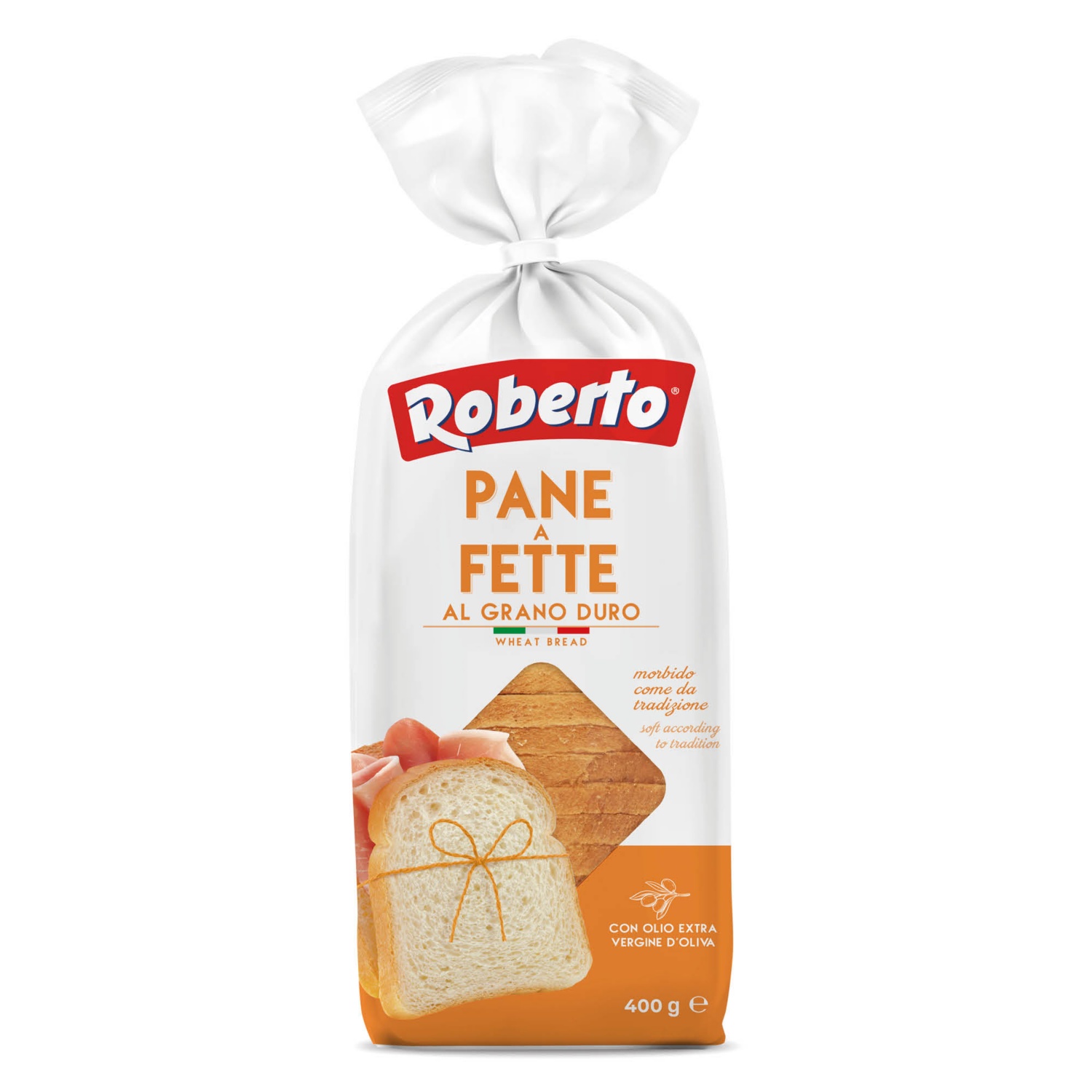 ROBERTO Szeletelt kenyér, durumlisztből, 400 g