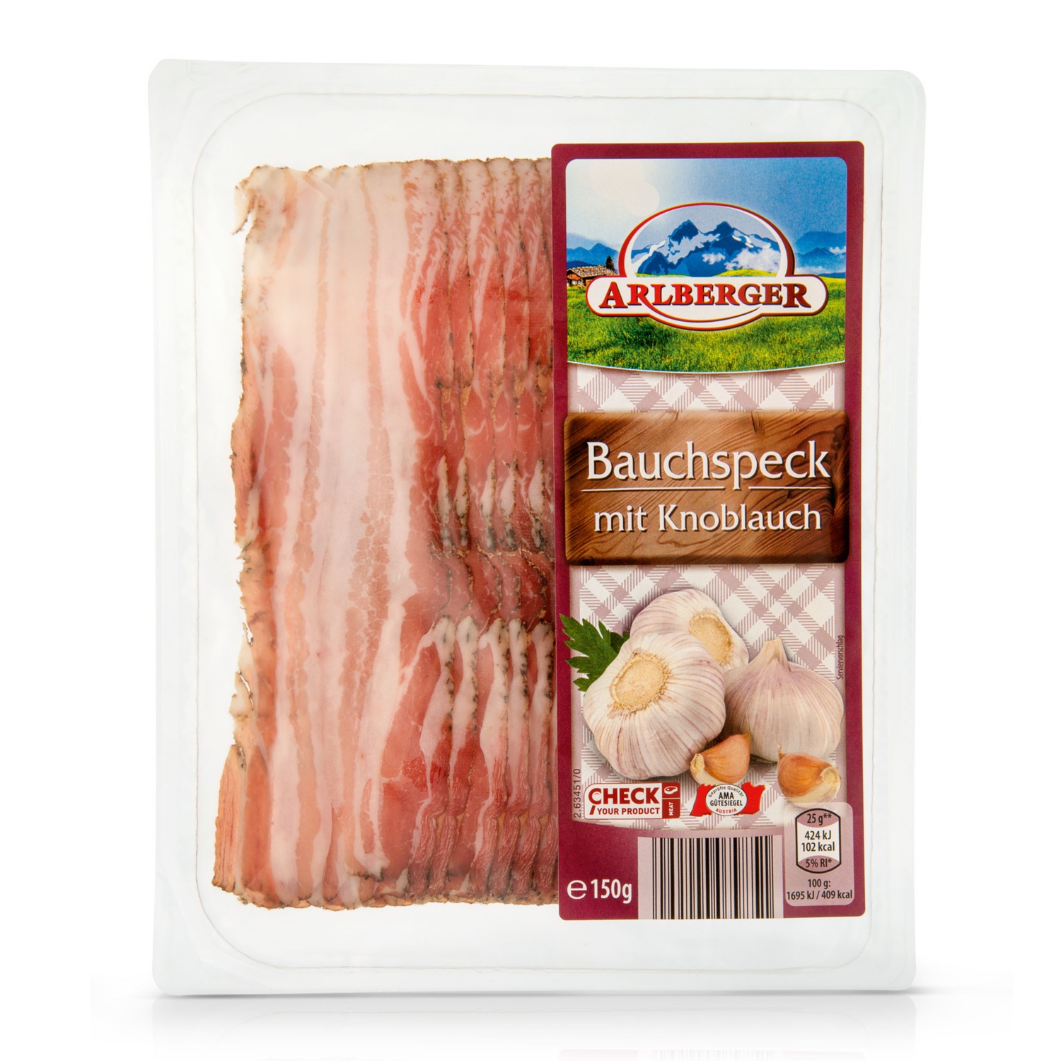 Knoblauch- Bauchspeck