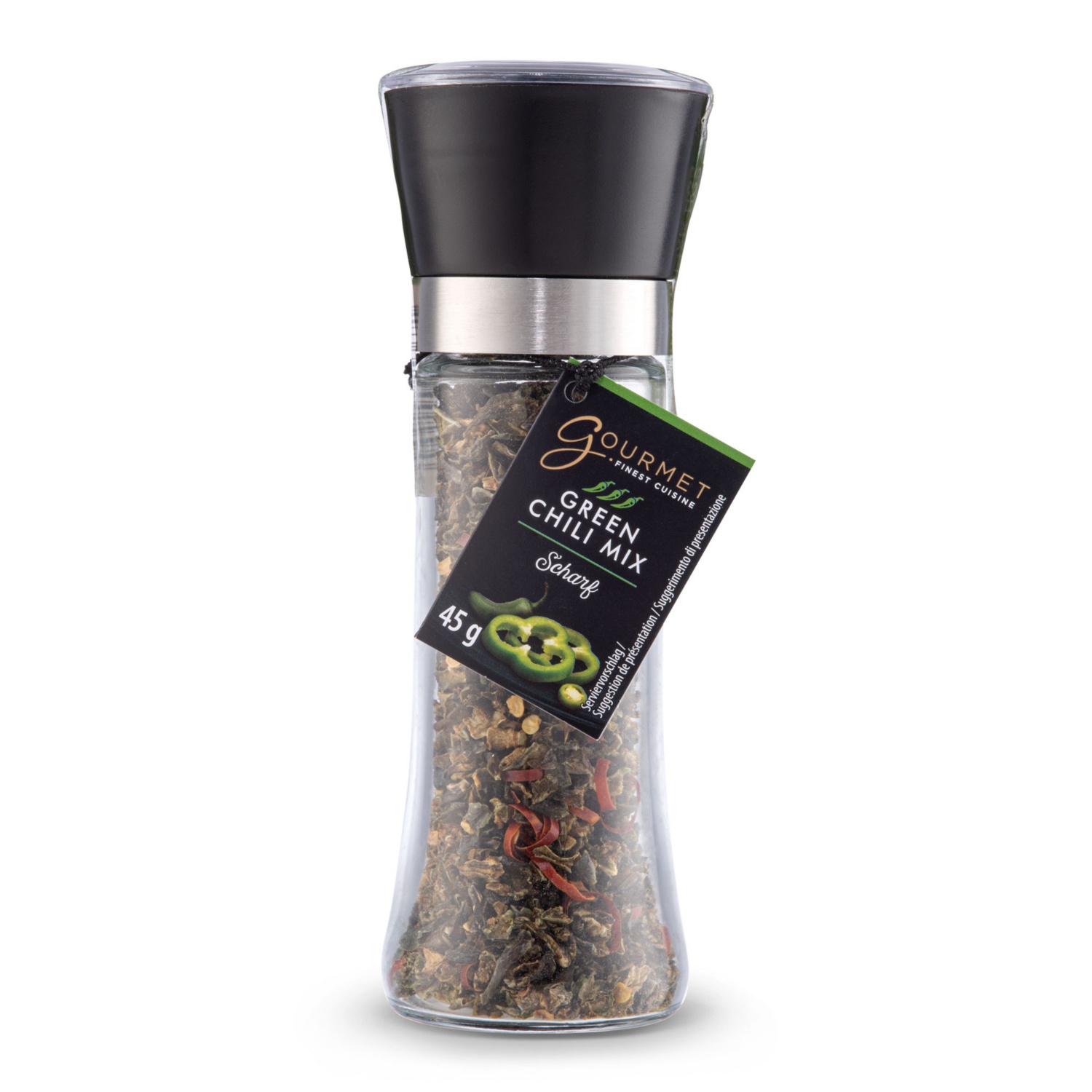 GOURMET Chili-Gewürzmühle, Green Chili-Mix