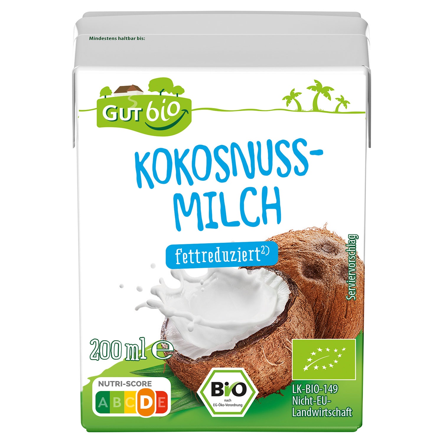 GUT BIO BioKokosnussmilch 200 ml ALDI SÜD