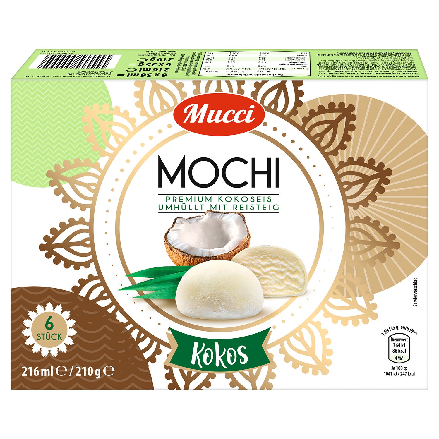 MUCCI Mochi-Eis 216 ml