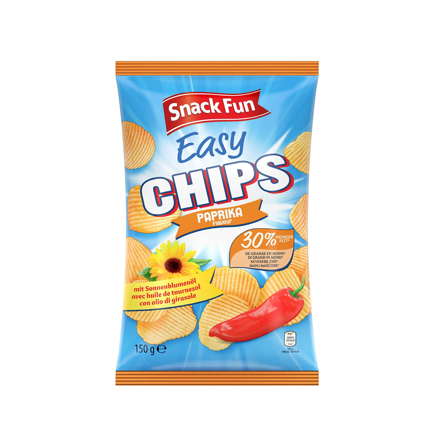 SNACK FUN Easy Chips alla paprika