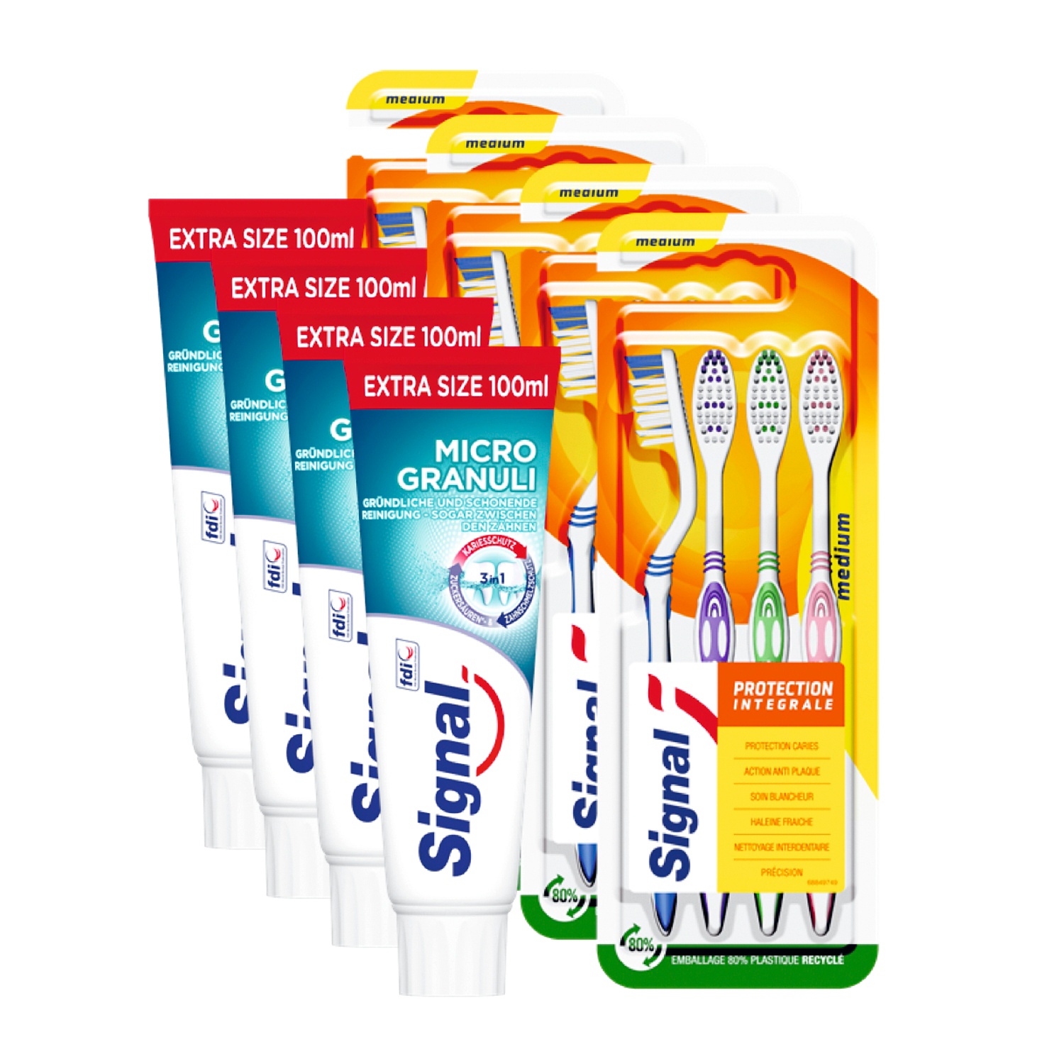 SIGNAL Bundle Pack Zahncrème und Zahnbürste