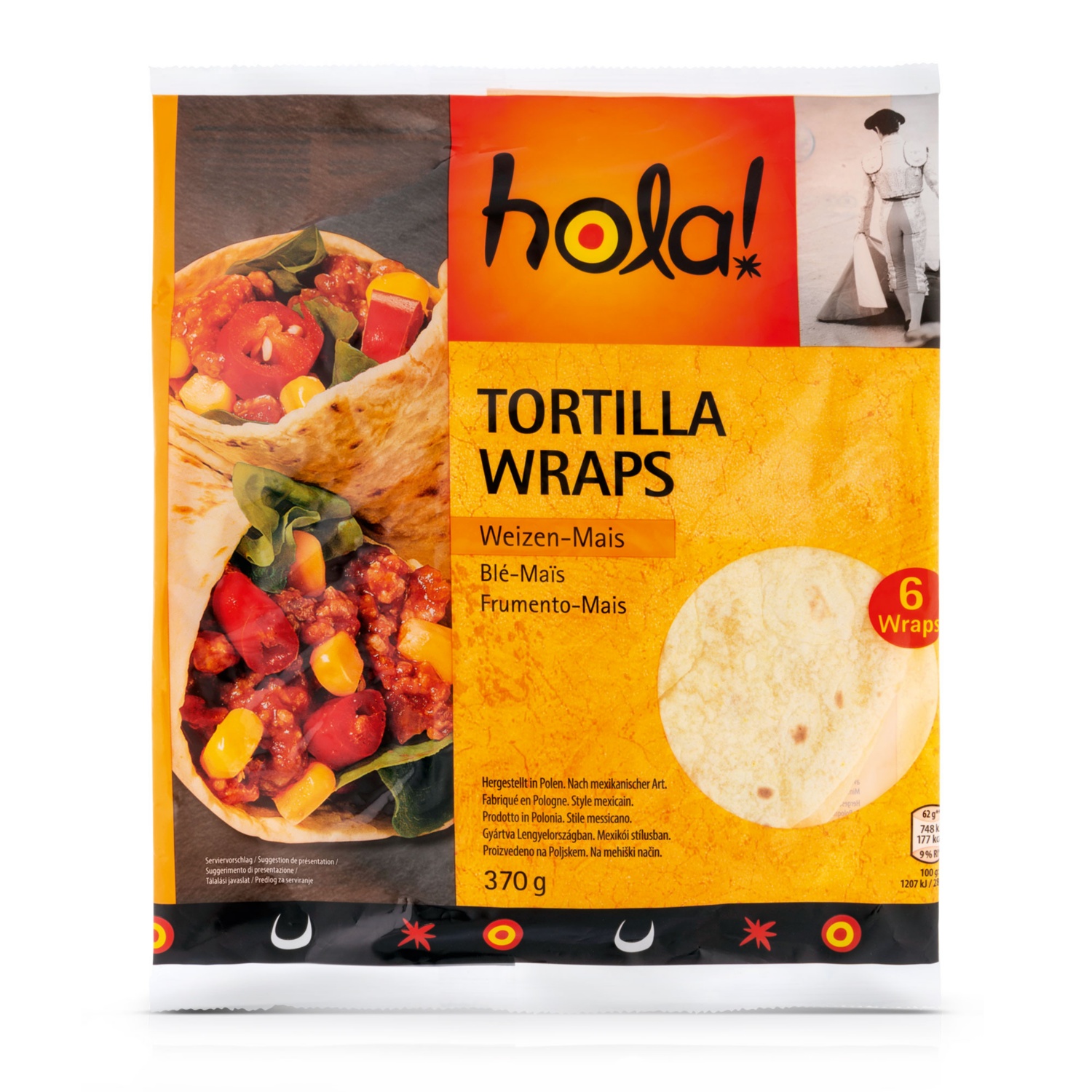HOLA! Tortilla Wraps Mexico, Mais