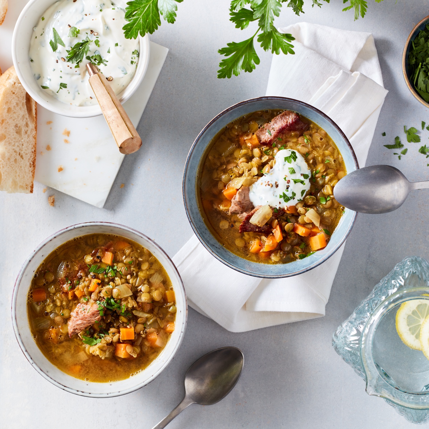 Einfache orientalische Linsensuppe mit Lamm | ALDI Rezeptwelt