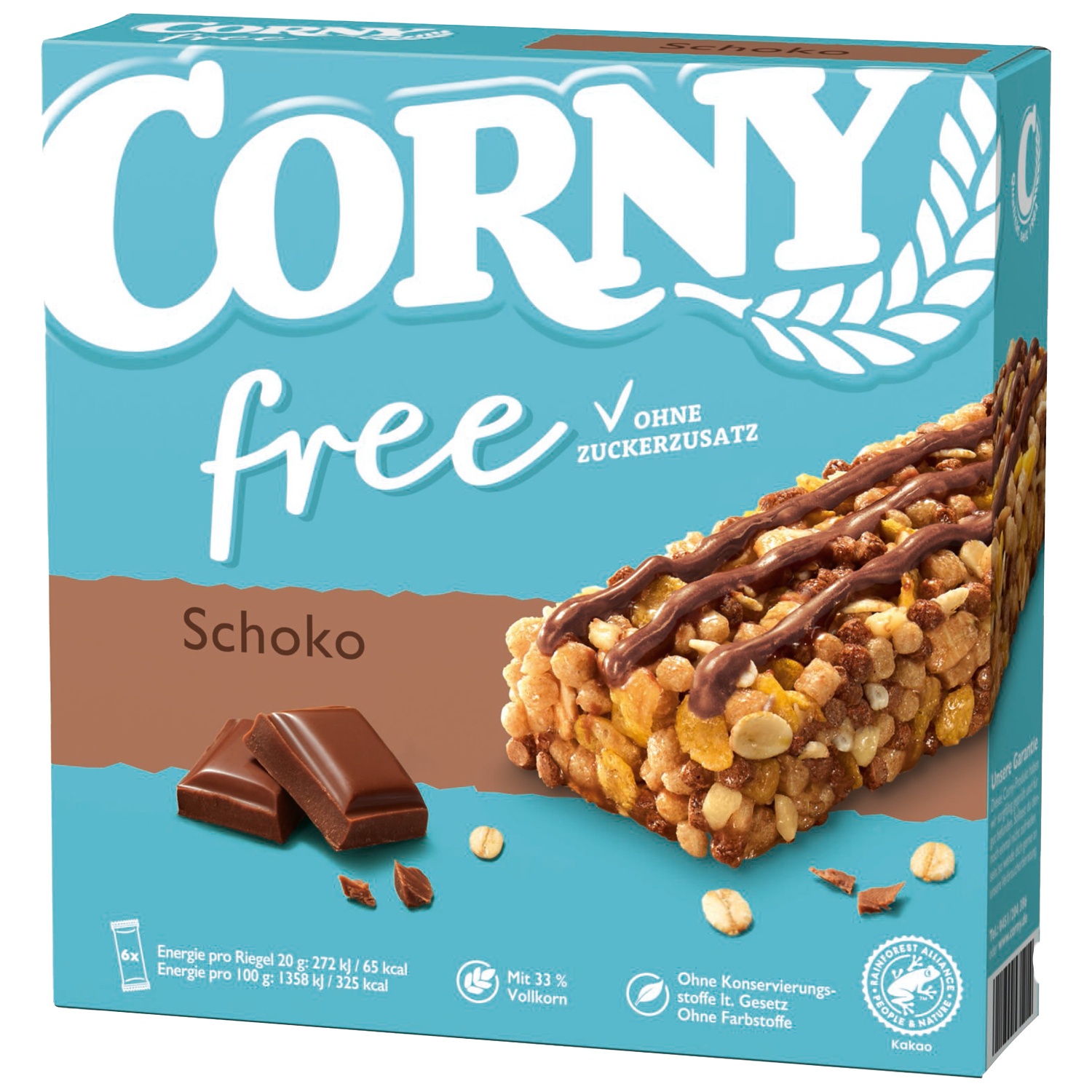 CORNY Barrette di müesli, free cioccolato