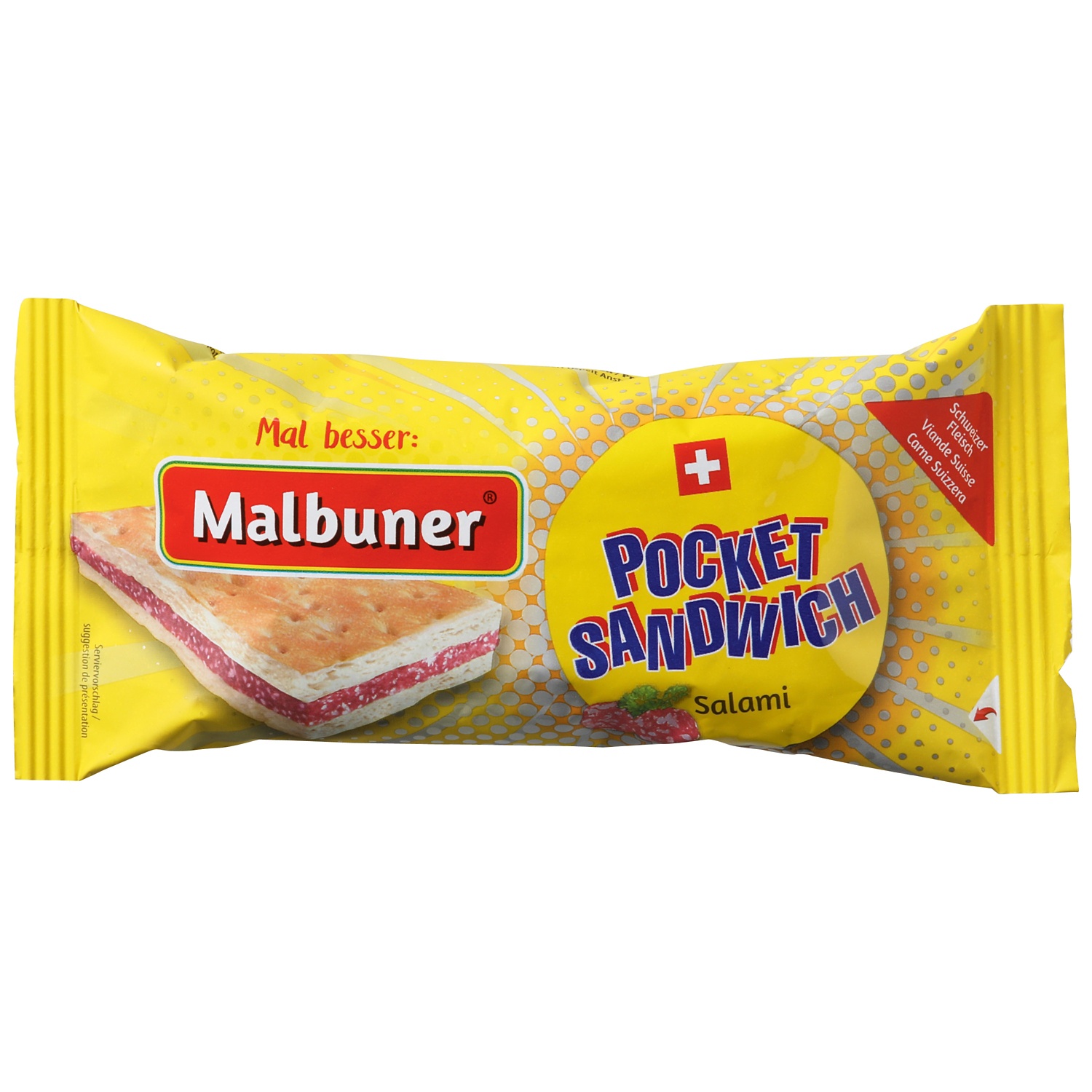 MALBUNER Spezialitäten, Pocket Sandwich Salami