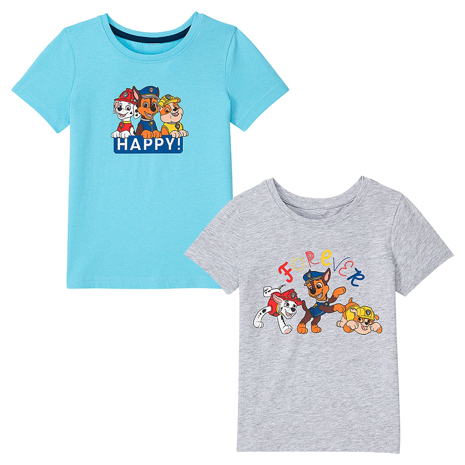 PAW PATROL Kinder T-Shirts, 2er-Set