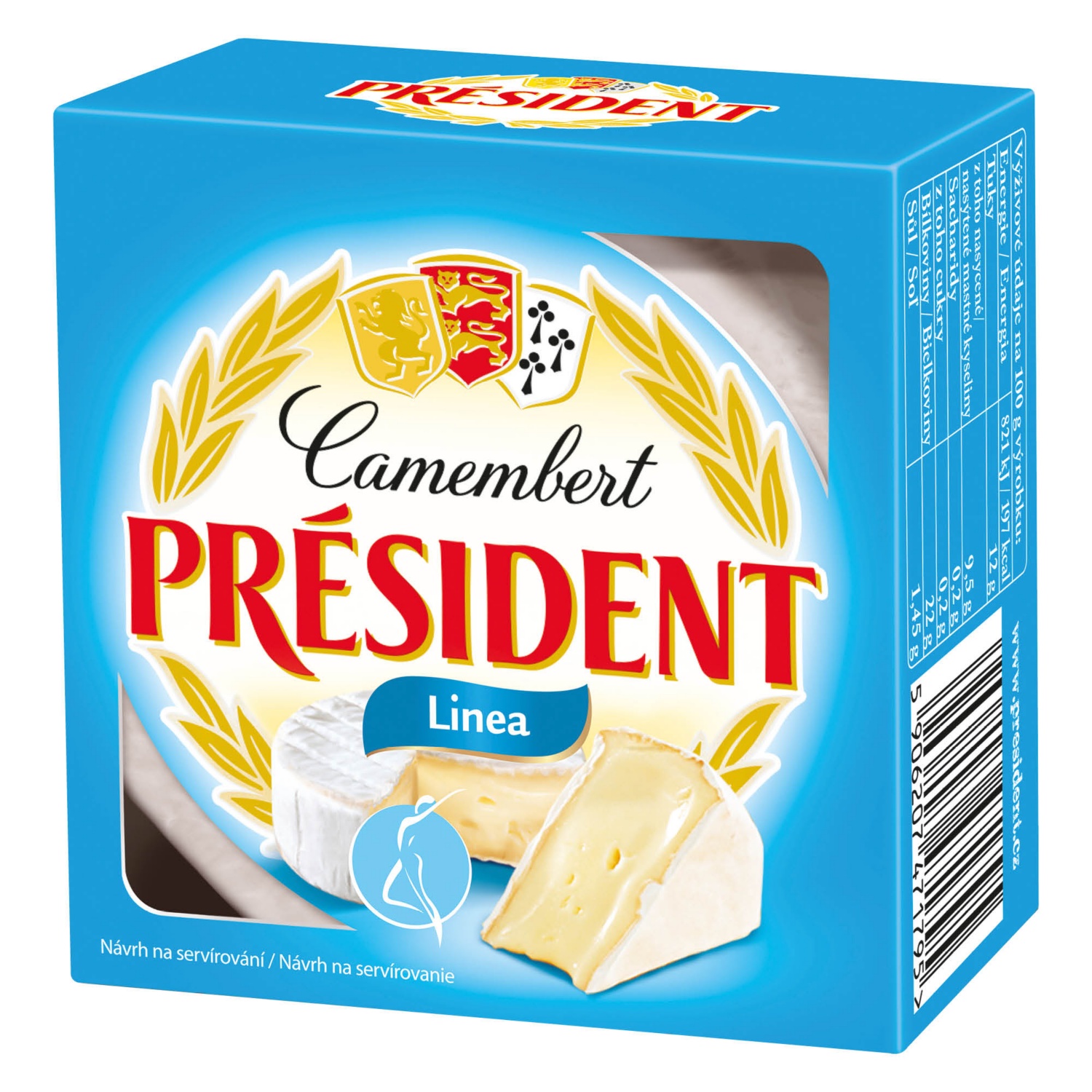 PRÉSIDENT Camembert, light, 90 g