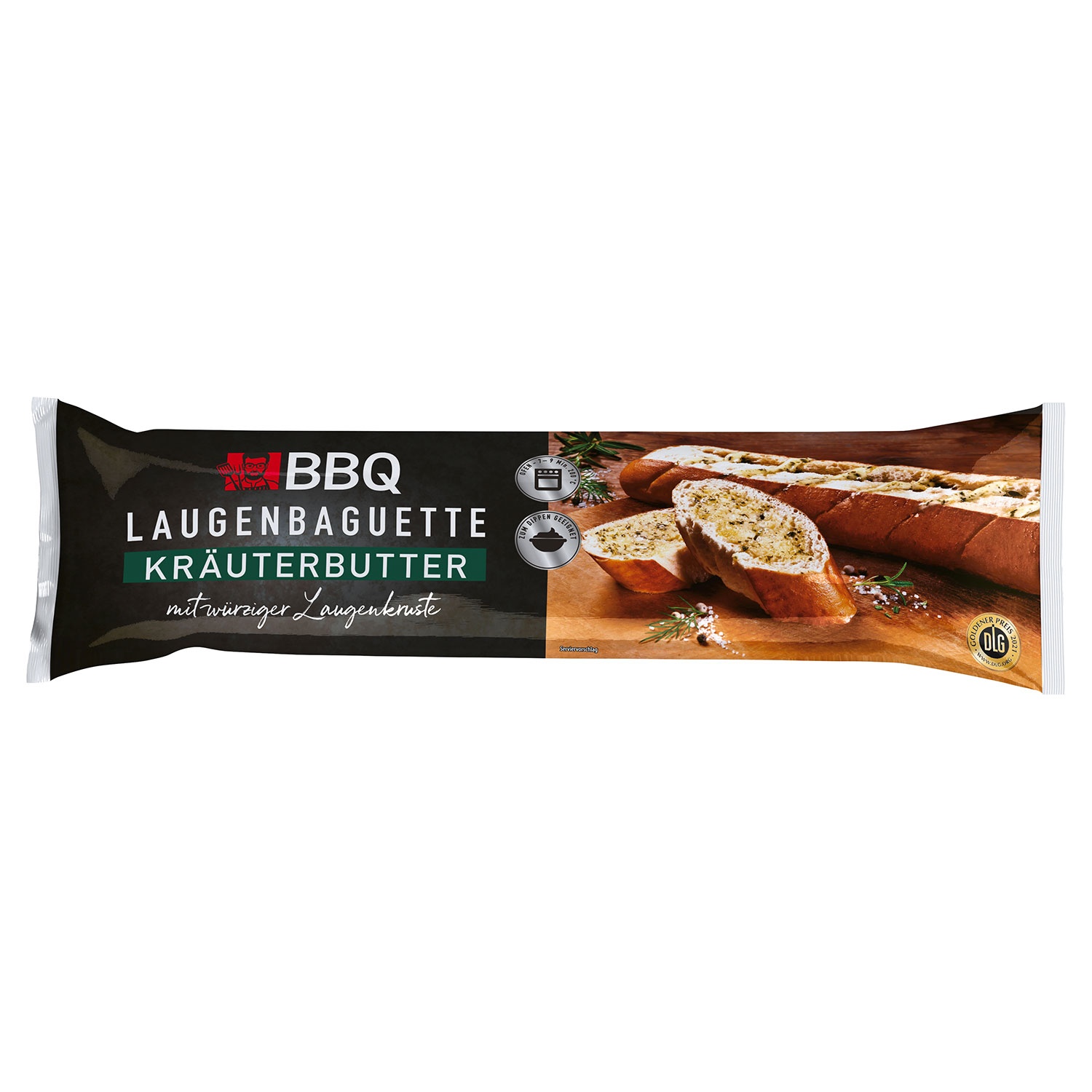 BBQ Laugenbaguette mit Kräuterbutter 175 g