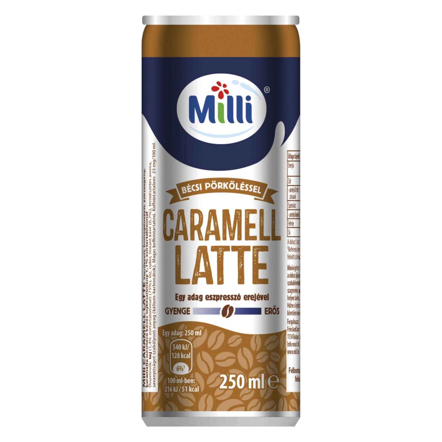 MILLI Kávéital 250 ml, caramell latte